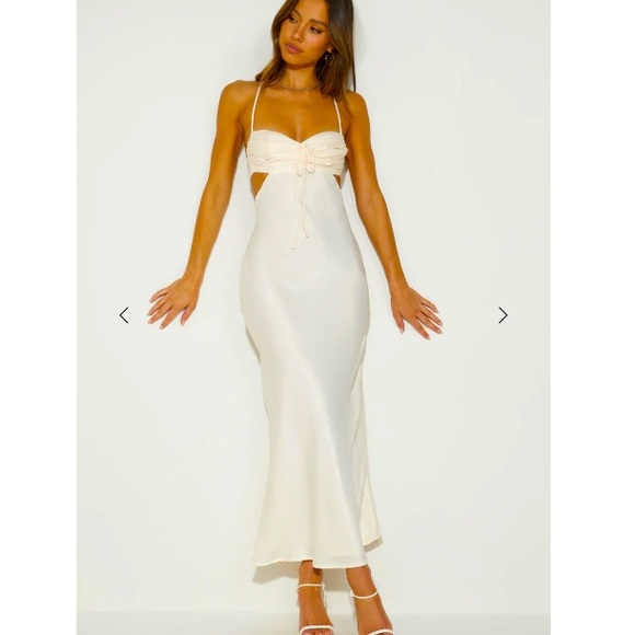 Hello Molly Dresses & Skirts - NWT Hello Molly Champagne Backless Maxi Dress US6